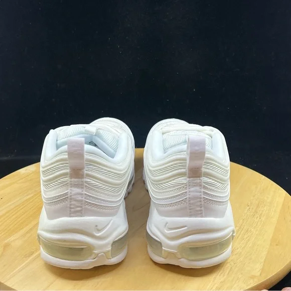 Nike Air Max 97 Triple White Wolf Grey Sneakers 921826 101 Men's Size 11 NEW - Picture 6 of 10